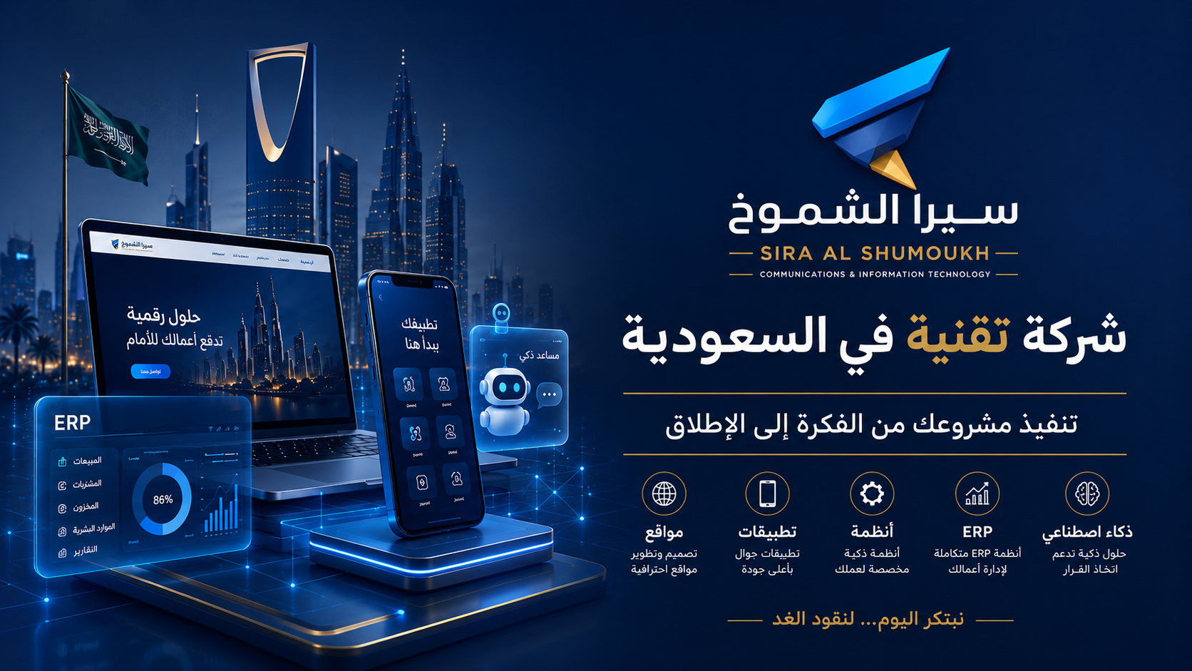 شركة تقنية في السعودية لتطوير المواقع والتطبيقات والأنظمة